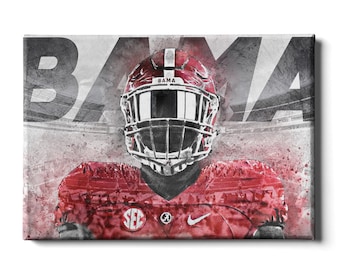 Alabama Crimson Tide Football Leinwand | BAMA Wandbild