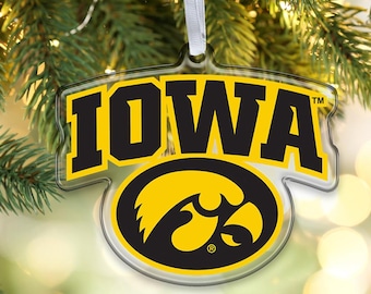 Iowa Hawkeyes | University of Iowa | Iowa Hawkeyes Christmas Ornament | Bag Tag | Luggage Tag | Christmas Ornament