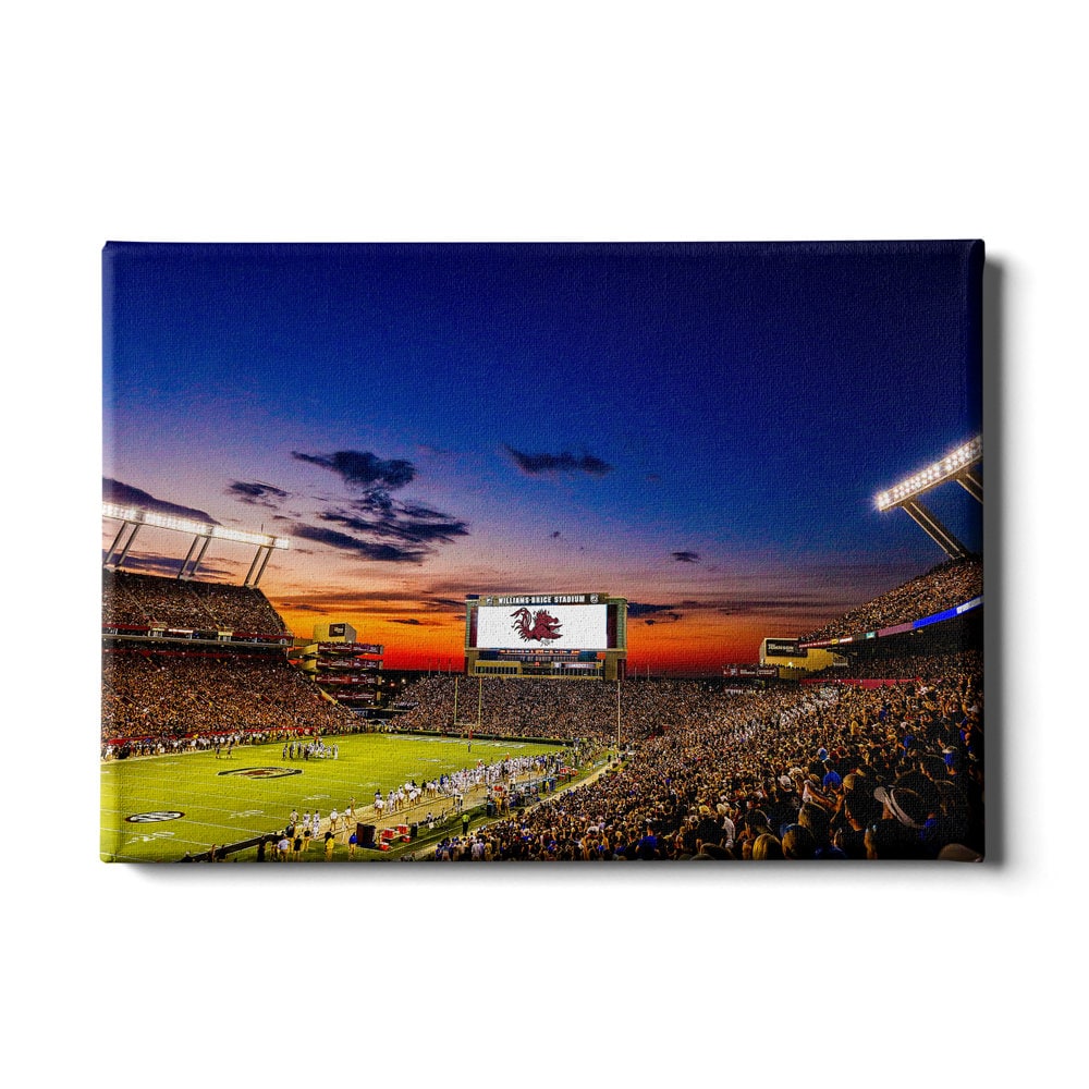 Sunset Blaze at Williams-Brice Stadium | South Carolina Gamecocks |  Williams Brice Stadium | Columbia South Carolina | Wall Art