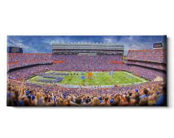 Stampa del Griffin Stadium di Ben Hill / Quadro da parete dei Florida Gators / Università della Florida / The Swamp