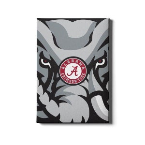 Crimson Elephant | Alabama Mascot | Alabama Crimson Tide | Roll Tide | Alabama Wall Art | Alabama Logo | College Mascot | Wall Art