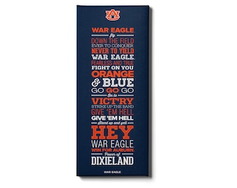 Auburn War Eagle Canvas Wall Art | Auburn Tigers Decor