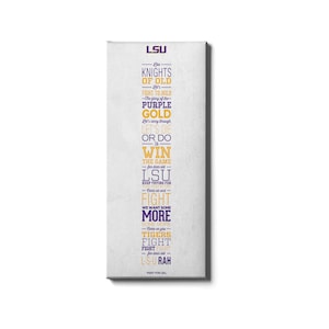Fight for LSU | LSU Tigers |  National Champions | LSU Fight Song | Louisiana State University | Word Art | Canvas Wall Art