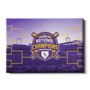 LSU Tigers Baseball Championship Merchandise | LSU Tigers Art | LSU Tigers Baseball | Canvas Wall Art | Metal Wall Art | Acrylic Wall Art