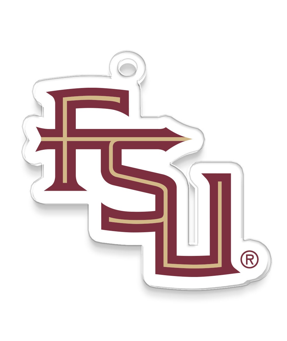 FSU Seminoles Logo Ornament | Florida State University Bag Tag - Etsy