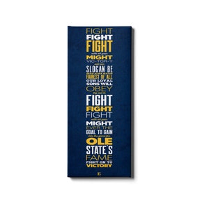 ETSU Fight Song | East Tennessee State University Buccaneers | ETSU Bucs | ETSU | Wall Art | College Fight Song | Wall Art