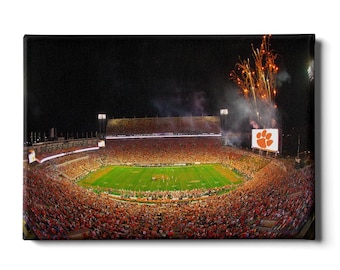 Clemson Tigers Death Valley Stadium Wall Art | Canvas, Metal, Acrylic