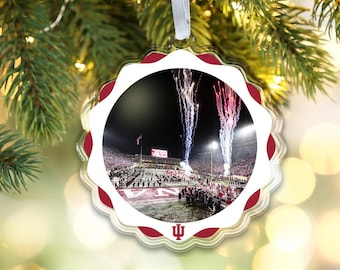 Indiana Hoosiers Christmas Ornament | Indiana's Memorial Stadium | Bag Tag
