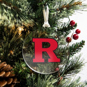 Rutgers Scarlet Knights | Rutgers Ornament | Rutgers University | Luggage Tag | Christmas Ornament