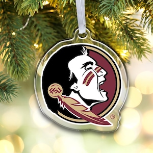Florida State Seminoles Christmas Ornament | FSU Christmas Decoration | Bag Tag