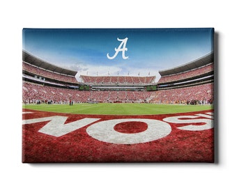Tela raffigurante la squadra di football Alabama Crimson Tide / Quadro da parete dello stadio Bryant Denny