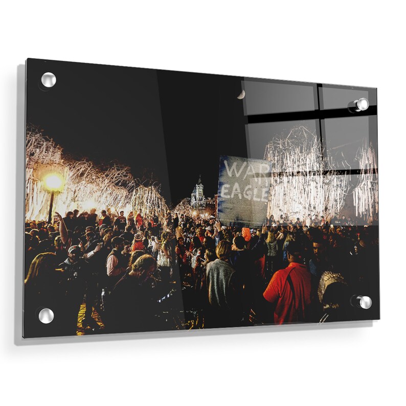 War Eagle Auburn University Acrylic War Eagle TP Rolling Toomer/'s Corner Oaks Contemporary Wall Art A Spirit That is Not Afraid