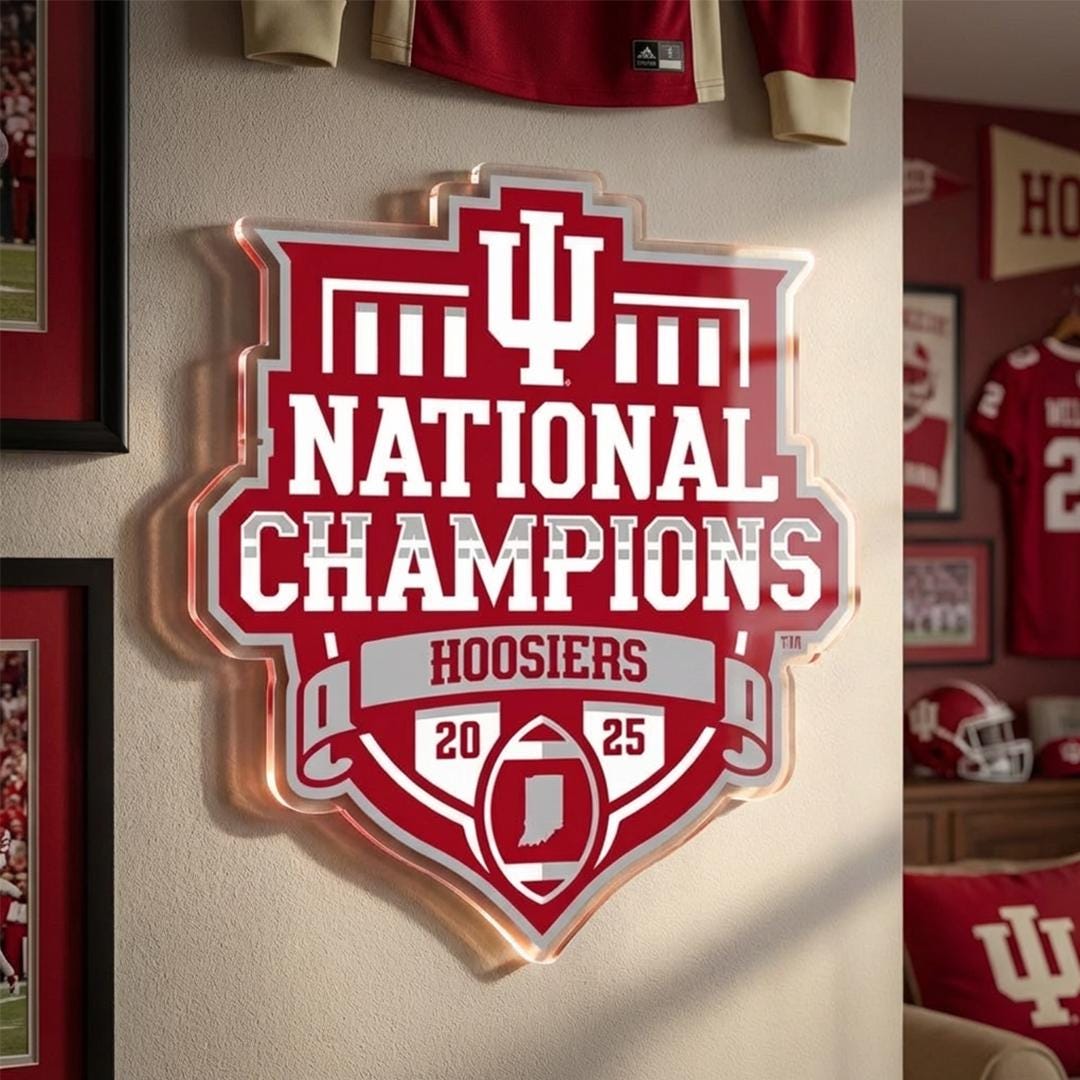Indiana Hoosiers National Championship Logo Wall Art National — free download