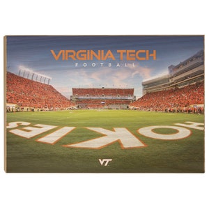 Lane Stadium | Virginia Tech Football | VT Logo | Hokies | Virginia Tech Hokies | VT Football | Blacksburg Virginia | Wood Art