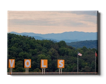 Tennessee Volunteers Wall Art | Neyland Stadium, Smoky Mountains
