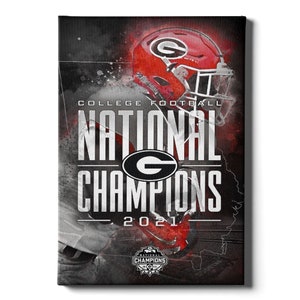 National Champions Georgia Bulldogs | Georgia Football | Canvas Wall Art | Metal Wall Art | Acrylic Wall Art