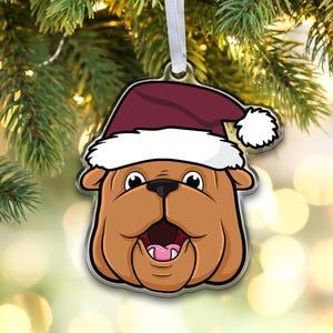 Mississippi State Bulldogs Christmas Ornament | Bully Mascot | MSU Fan Gift