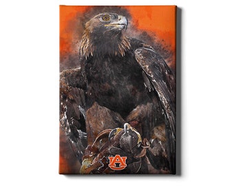 Stampa/acquerello dell'aquila di guerra di Auburn