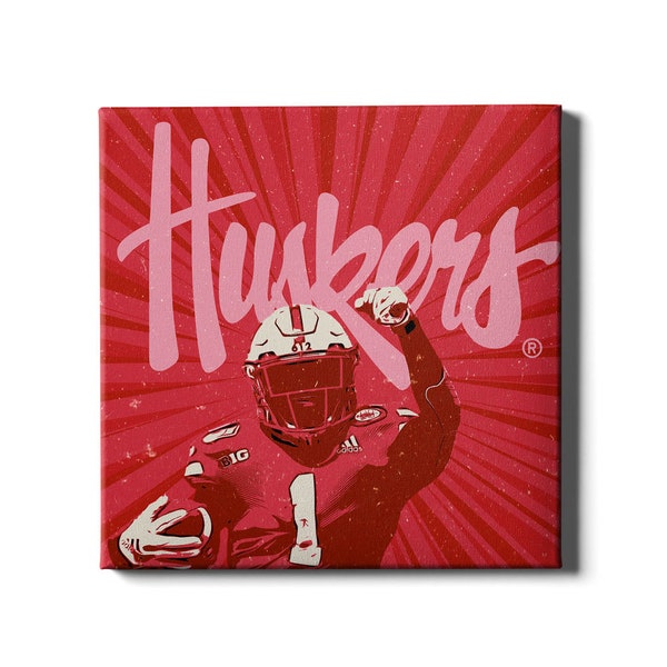 Nebraska Cornhuskers | Huskers Retro | Nebraska Football | Go Big Red | Canvas Wall Art | Metal Wall Art | Acrylic Wall Art | Wall Art