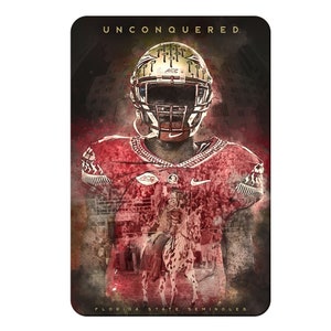 Florida State Seminoles | Unconquered | FSU Football | Noles | Metal Wall Art | Wall Art