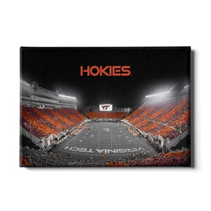 Hokie Striped End Zone | Virginia Tech Hokies | Wall Art | Hokies | Virginia Tech Football | Lane Stadium | Stripe Out | Enter Sandman