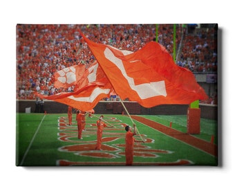 Clemson Tigers Football Canvas Wall Art | Death Valley Memorial Stadium
