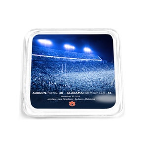Auburn Tigers | Iron Bowl | Auburn Tigers Football | Jordan-Hare Stadium | Acrylic Drink Coaster | Bar Coaster | Drink Coaster