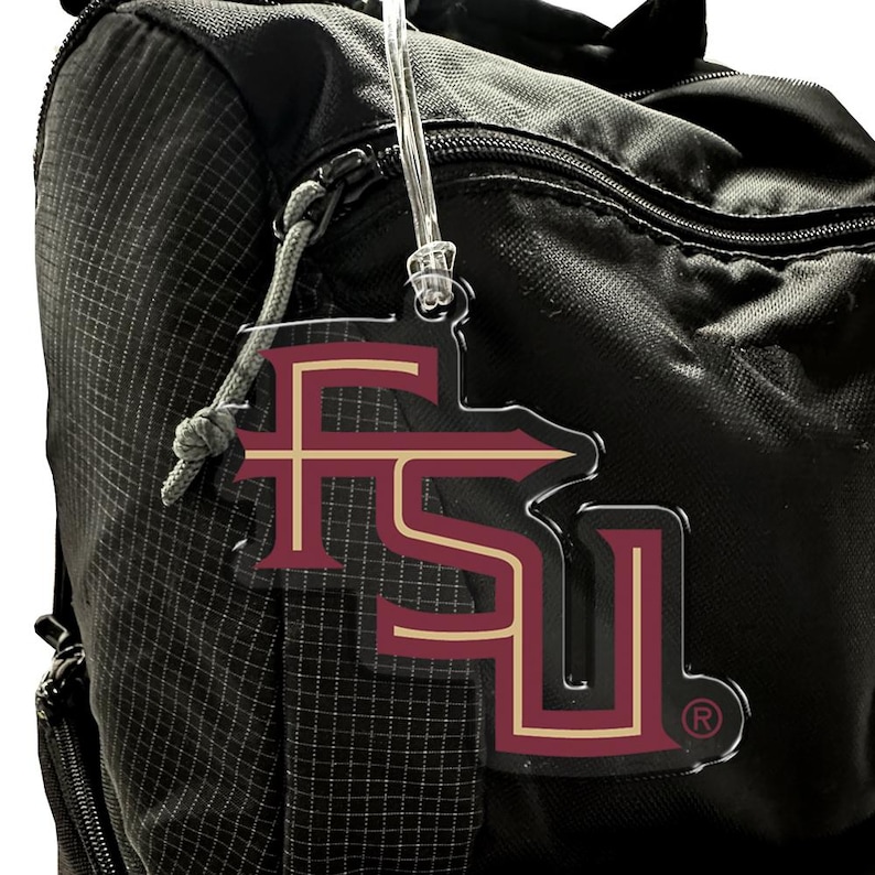FSU Seminoles Logo Ornament | Florida State University Bag Tag - Etsy