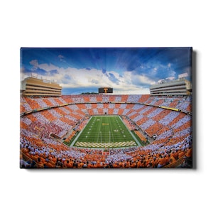 Sunset Over Checkerboard Neyland | Tennessee Volunteers |  University of Tennessee | Stadium | Tennessee Football | Wall Art