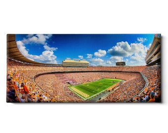 Stampa su tela dello stadio Neyland / Quadro panoramico dei Tennessee Volunteers