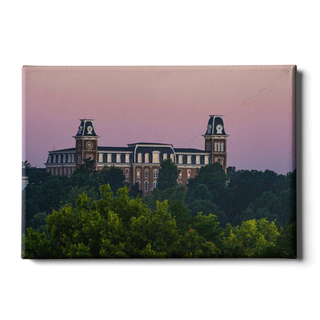 Arkansas Razorbacks Old Main Canvas Print | Fayetteville Wall Art - Etsy