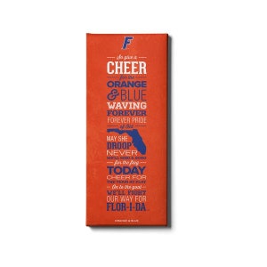 Florida Gators | Orange and Blue | Florida Fight Song | University of Florida | UF Traditions | Cheer | Wall Art