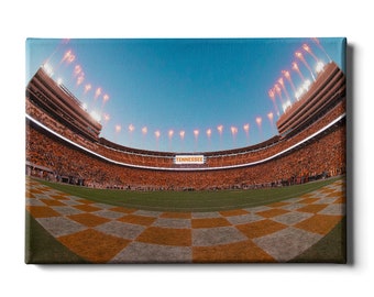Opera d'arte dei Tennessee Volunteers al Neyland Stadium / Tela, metallo o acrilico