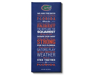 We Are The Boys | Florida Gators | University of Florida | Gators | Gift for Gator Fan | Wall Art | Canvas Print