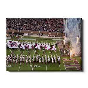 Mississippi State | Davis Wade Stadium | Bulldogs | Enter M State | Canvas Wall Art | Metal Wall Art | Acrylic Wall Art