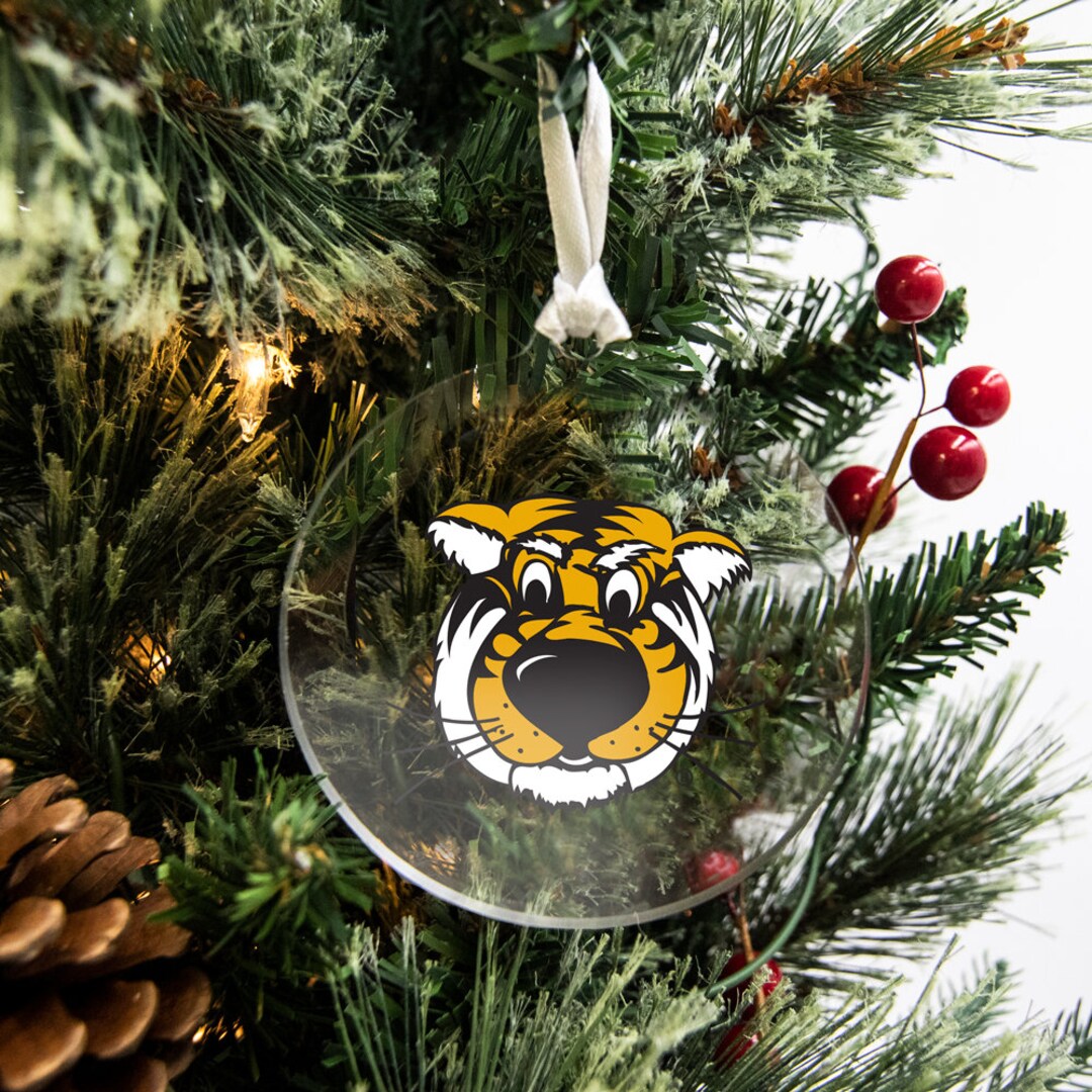 Missouri Tigers Tiger Mascot Mizzou Tigers Christmas Ornament Luggage
