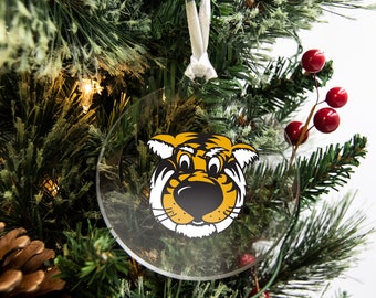 Missouri Tigers | Tiger Mascot | Mizzou Tigers Christmas Ornament | Luggage Tag | Christmas Ornament