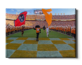 Quadro da parete dei Tennessee Volunteers al Neyland Stadium / Tela, metallo o acrilico