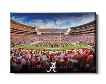 Tela raffigurante la squadra di football Alabama Crimson Tide / Quadro da parete dello stadio Bryant Denny