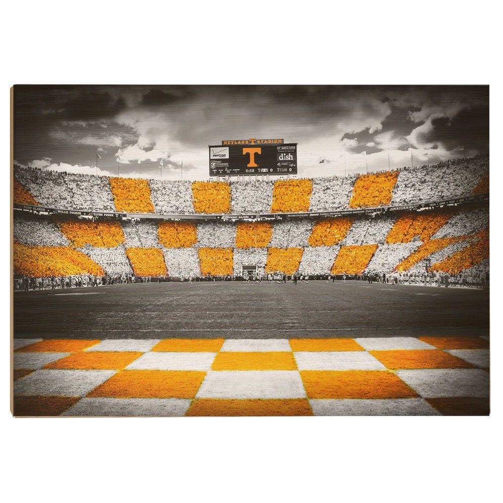 Tennessee Volunteers Checkerboard Neyland Neyland Stadium Etsy