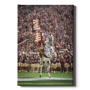 FSU Seminoles Chief Osceola & Renegade Wall Art | Metal, Canvas, or Acrylic
