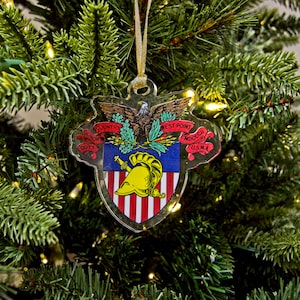 Army West Point | Black Knights | USMA Shield | Bag Tag | United States Military Academy | Luggage Tag | Christmas Ornament