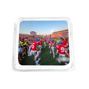 Ole Miss Football | Running onto the Field Drink Coaster | Ole Miss | Rebels | Vaught-Hemingway Stadium | Bar Coaster | Drink Coaster
