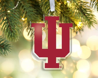 Indiana Hoosiers Christmas Ornament | Indiana University Ornament | IU Luggage Tag