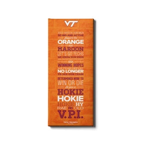 Virginia Tech | Tech Triumph | Virginia Tech Fight Song | Hokies Cheer | Orange & Maroon | VT Hokies | Wall Art