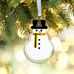 App State Snowman Christmas Ornament | Mountaineers Fan Gift