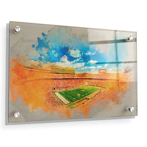 Tennessee Volunteers | Neyland Watercolor | Neyland Stadium | Watercolor | Tennessee Football | Acrylic Wall Art