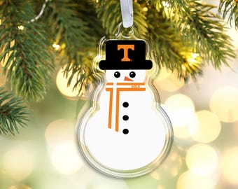 Tennessee Volunteers Snowman Ornament | Collegiate Christmas Tree Decor