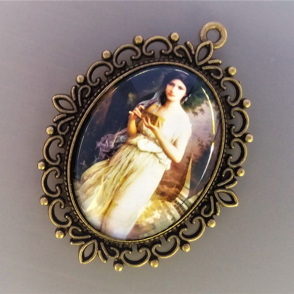 Pendentif Vintage En Bronze - Jolie Pièce Ancienne - Occasion