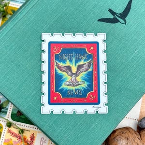 Night Hawk News Stamp Sticker